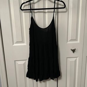 Flowy black sun dress